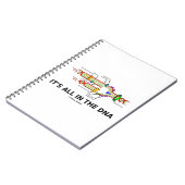 Es ist alles im DNA Molekularbiologie-Spaß Notizblock (Linke Seite)