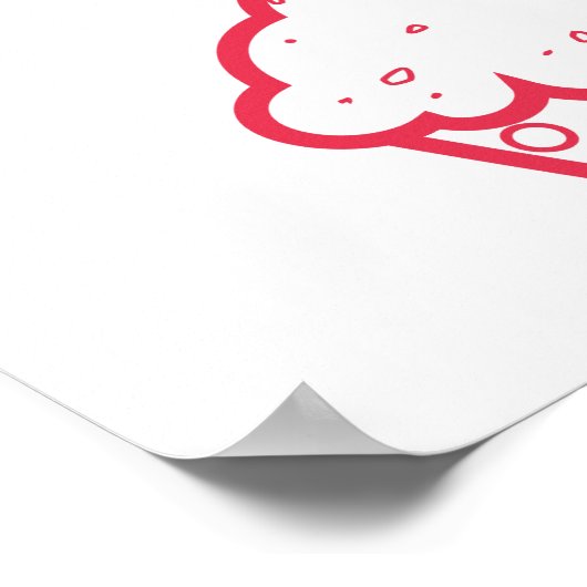 Es ist alles oder Muffin Motivierend Backdruck Poster (Ecke)