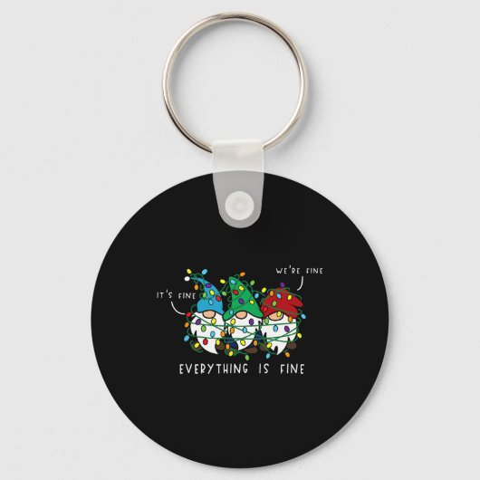 Es ist alles schön ist feine Weihnachtsbeleuchtung Schlüsselanhänger (Vorderseite)