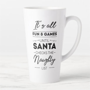 Es ist alles Spaß & Spiele, bis santa Karos das Üb Milchtasse