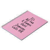 Es ist alles Spaß und Spiele, bis jemand HR anruft Notizblock (Linke Seite)