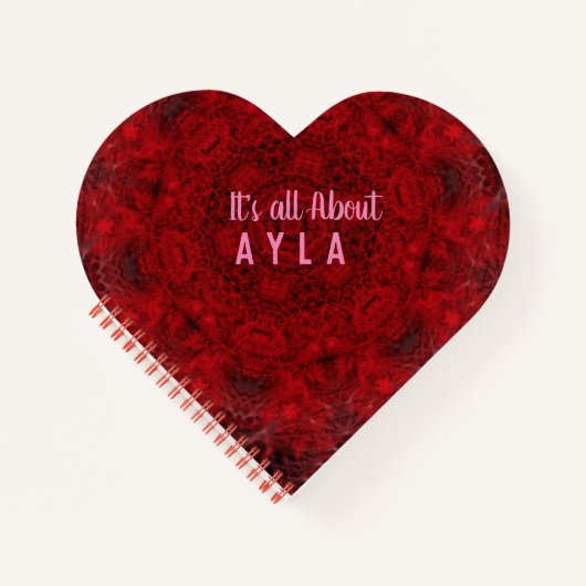 Es ist alles Über Ayla Happy Birthday Spiral Noteb Notizblock (Vorderseite)