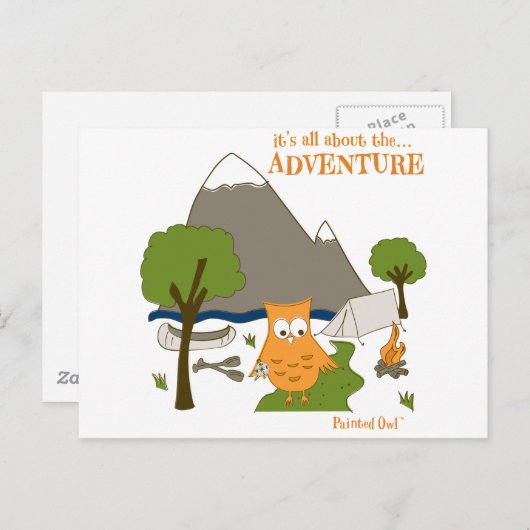 Es ist alles über das Abenteuer Postkarte (Vorne/Hinten)