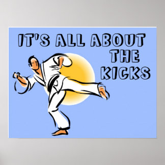 Es ist alles über das Kicks Martial Arts Poster
