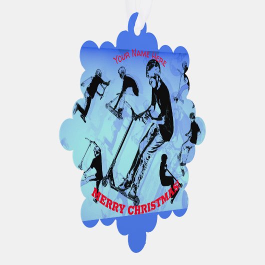 Es ist alles über den Scooter - Scooter-Rider Ornament Karte (Rechts)