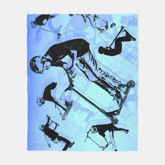 Es ist alles über den Scooter! - Scooter Tricks Fleecedecke (Vorderseite)