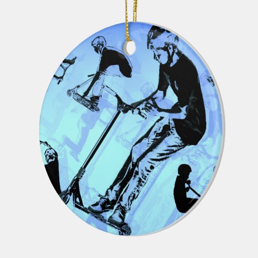 Es ist alles über den Scooter! - Scooter Tricks Keramik Ornament (Links)