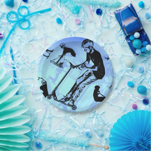 Es ist alles über den Scooter! - Scooter Tricks Pappteller (Party)