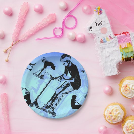 Es ist alles über den Scooter! - Scooter Tricks Pappteller (Party)