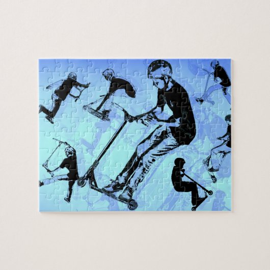 Es ist alles über den Scooter! - Scooter Tricks Puzzle (Horizontal)