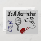Es ist alles über die Haare! Postkarte (Vorne/Hinten)