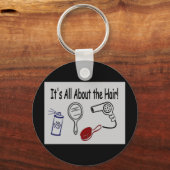 Es ist alles über die Haare! Schlüsselanhänger (Vorderseite)