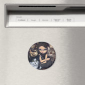 "Es ist alles über die Katzen" Magnet (In Situ (Geschirrspüler))