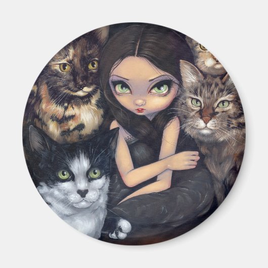 "Es ist alles über die Katzen" Magnet (Vorne)