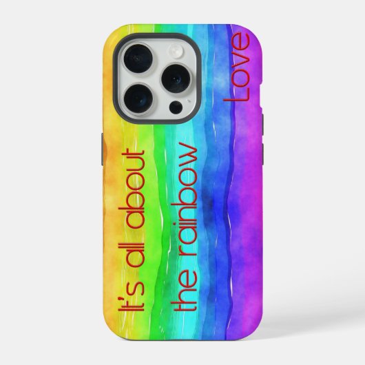 Es ist alles über die Regenbogenliebe 03 iPhone Hülle (Rückseite)