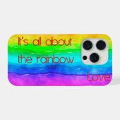 Es ist alles über die Regenbogenliebe 03 iPhone Hülle (Rückseite (Horizontal))