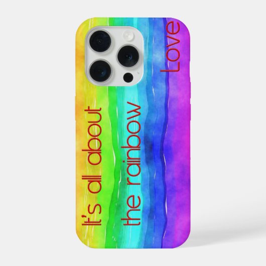 Es ist alles über die Regenbogenliebe 03 iPhone Hülle (Rückseite)