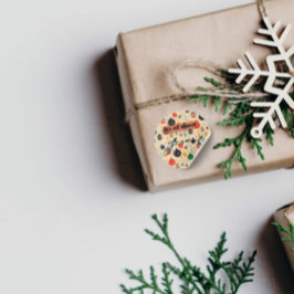 Es ist alles über Jesus – Weihnachtssticker #10 Runder Aufkleber