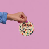 Es ist alles über Jesus – Weihnachtssticker #10 Runder Aufkleber