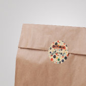 Es ist alles über Jesus – Weihnachtssticker #10 Runder Aufkleber