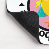 Es ist alles über mich kick (pink) mousepad (Ecke)
