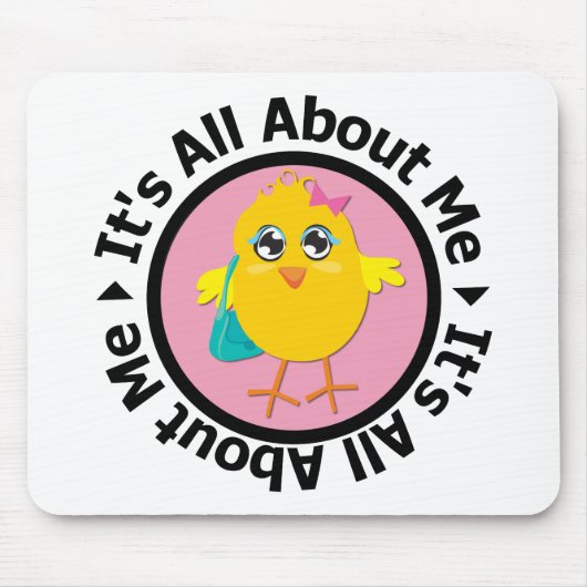 Es ist alles über mich kick (pink) mousepad (Vorne)