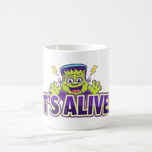 Es ist am Leben! Kaffeetasse (Mittel)