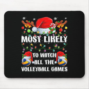 Es ist am meisten lustig, das Volleyballspiel zu b Mousepad