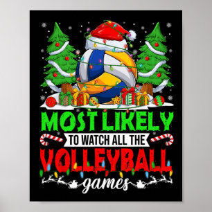Es ist am meisten lustig, das Volleyballspiel zu b Poster