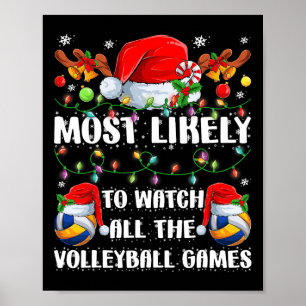 Es ist am meisten lustig, das Volleyballspiel zu b Poster