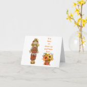 ES IST AN DER ZEIT, "AUFZUHALTEN UND SPASS ZU HABE KARTE (Gelbe Blume)