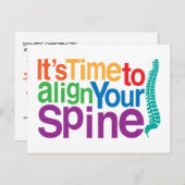 Es ist an der Zeit, den Rückruf der Wirbelsäule au Postkarte (Vorne/Hinten)