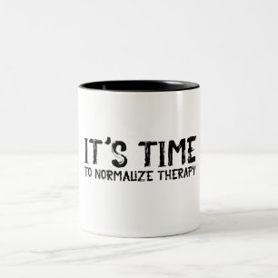 Es ist an der Zeit, den Therapiewahn zu normalisie Zweifarbige Tasse