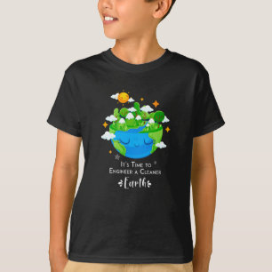 Es ist an der Zeit, einen saubereren niedlichen Pl T-Shirt