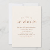 Es ist an der Zeit, Party zu feiern und einzuladen Einladung (Vorderseite)