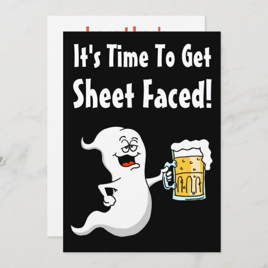 Es ist an der Zeit, sich einem Blatt gegenüber lus Einladung (Vorne/Hinten)