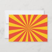 Es ist an der Zeit, sich zu klopfen, Circus Geburt Einladung (Rückseite)