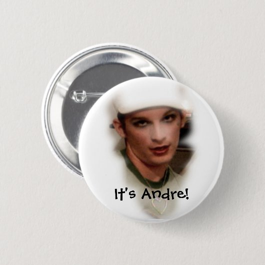 Es ist Andre! Knopf Button (Vorne & Hinten)