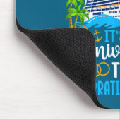 Es ist Anniversary Trip 25th Cruise Design Mousepad (Ecke)