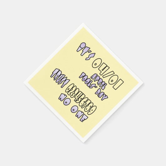 Es ist Aprilscherz Serviette (Ecke)