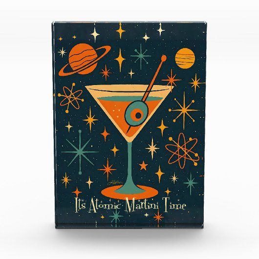 Es ist Atomic Martini Time Cosmic Stars Fotoblock (Vorderseite)