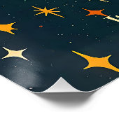 Es ist Atomic Martini Time Cosmic Stars Poster (Ecke)