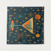 Es ist Atomic Martini Time Cosmic Stars Wandteppich (Vorderseite (Horizontal))