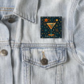 Es ist Atomic Martini Zeit Cosmic Stars Button (Beispiel)