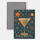 Es ist Atomic Martini Zeit Cosmic Stars Magnet (Vorderseite/Rückseite)