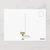Es ist Atomic Martini Zeit Kosmische Sterne Postkarte (Rückseite)