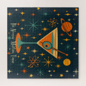 Es ist Atomic Martini Zeit Kosmische Sterne Puzzle (Horizontal)