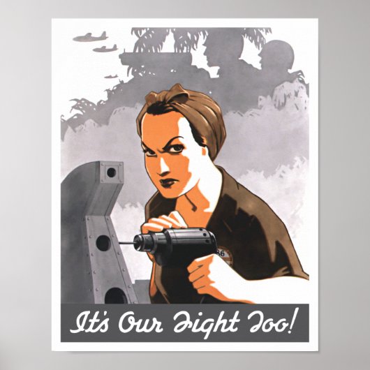 Es ist auch unser Kampf - Rosie The Riveter Poster (Vorne)