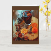 **ES IST AUTUMN UND ZEIT, ERNTEDANK ZU FEIERN** KARTE (Gelbe Blume)