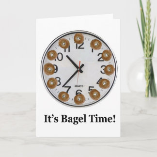 Es ist Bagel Time! Karte